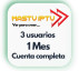 MasTV- iptv 1 mes cuenta completa 3 pantallas